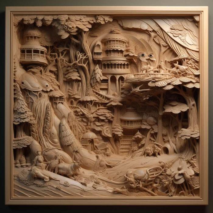 نموذج ثلاثي الأبعاد لآلة CNC 3D Art 